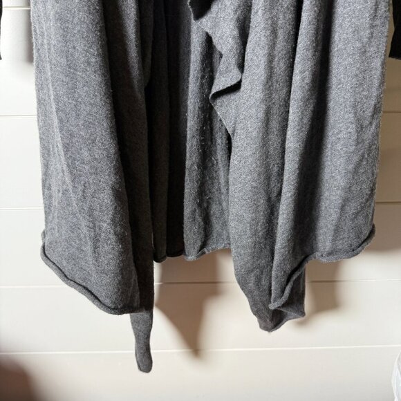 Kinross Open Cardigan 100% Cashmere Gray Size Small - Picture 7 of 7